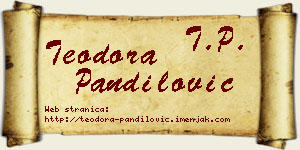 Teodora Pandilović vizit kartica